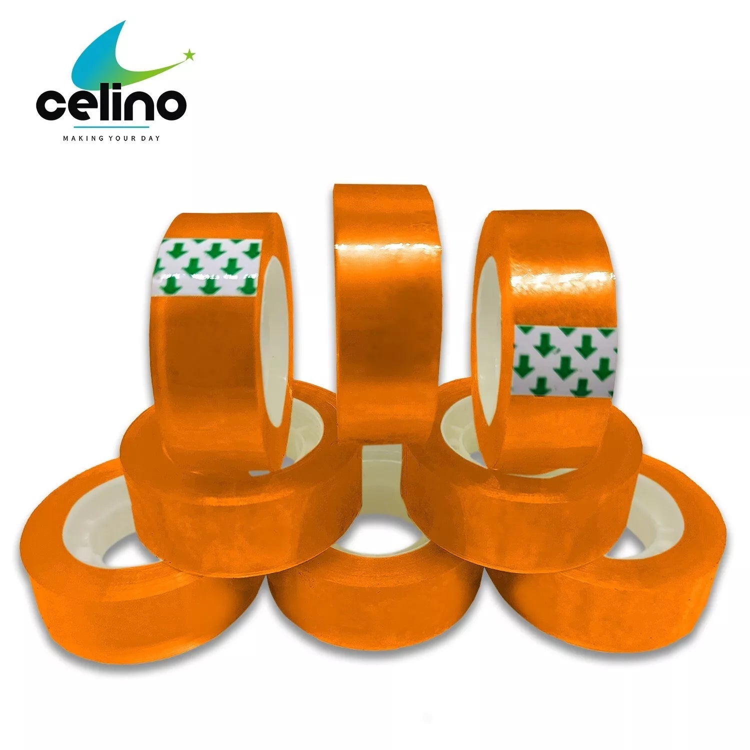 8 x Clear Tape Roll Cellotape Rolls 18mm x 30 Meters Sellotape Parcel Packing