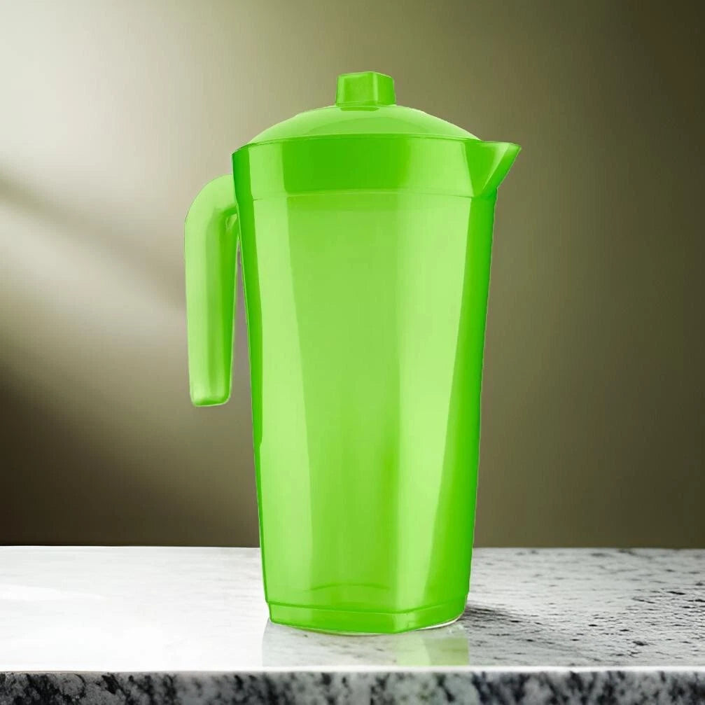 Share 1.6L Plastic Fridge Jug Water Juice Summer Drinks Smoothie Milk Pitcher With Lid