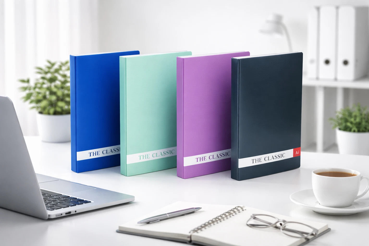 A4 Clip File Document Folder – Paper Storage Organiser Binder for Office, School & Home