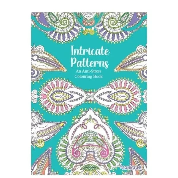 2pk A4 Colouring Books Flowers Anti-Stress Mind Relaxing Travel Therapy Books