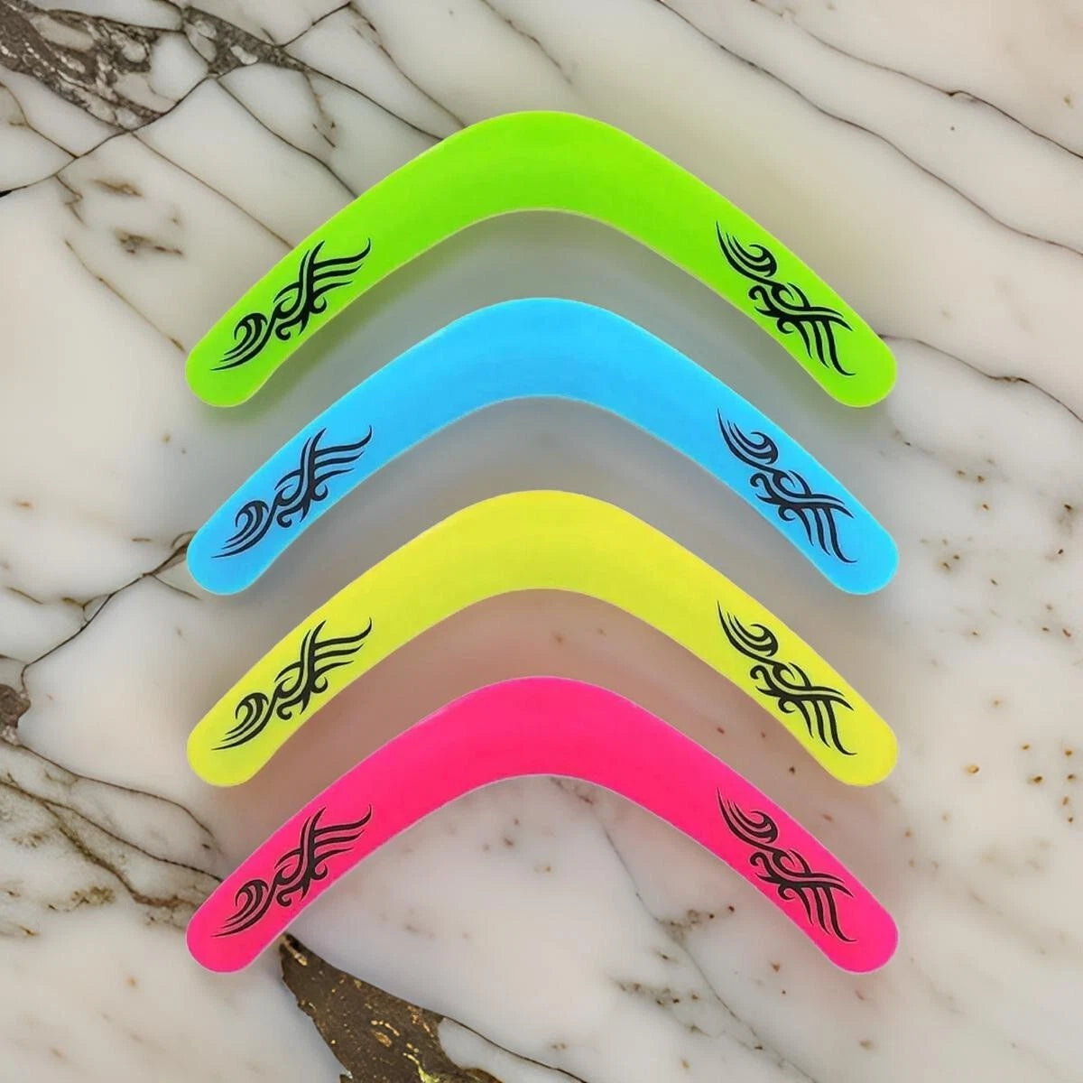 Neon Colour Boomerang Toy 40cm Summer Garden Beach Outdoor Fun Kids Toys Gift