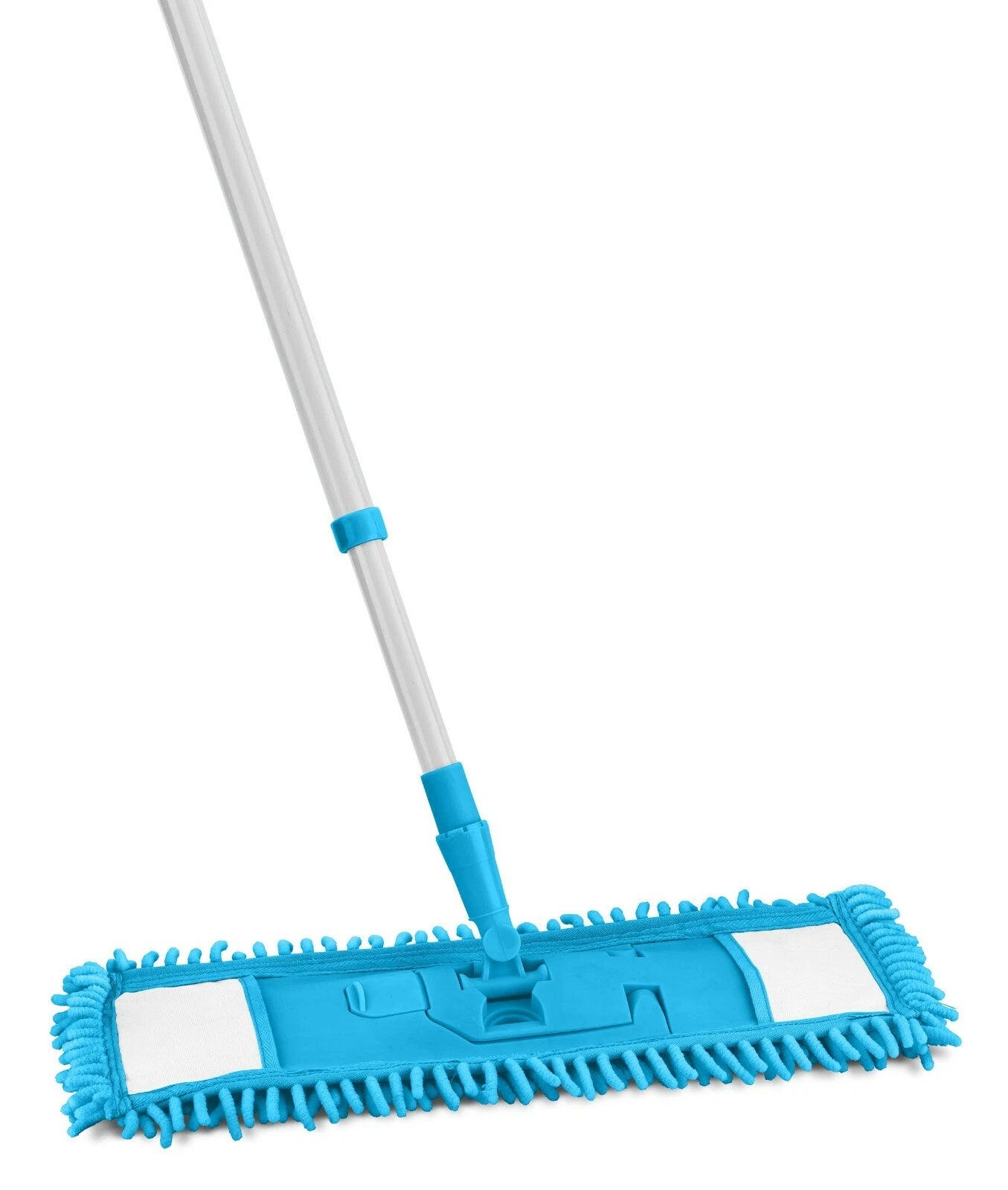 Extendable Flat Microfibre Floor Mop Super Absorbent Cleaning Replacement Heads