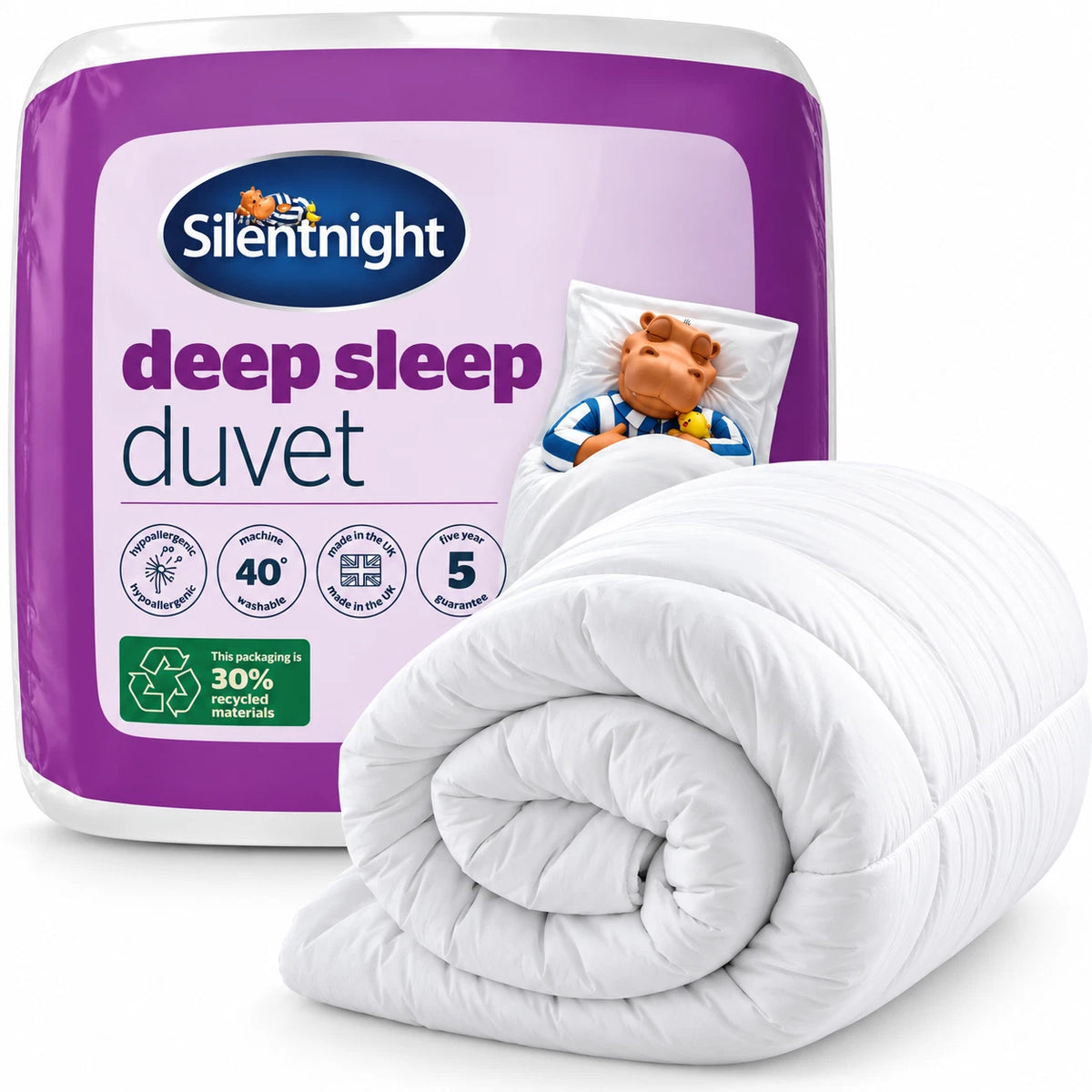 Silentnight Deep Sleep Duvet 10.5 Tog King Size All Seasons Warm Soft Cosy