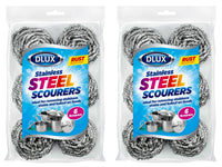 12 x Stainless Steel Scourers Kitchen Washing Cleaning Wire Pads Pan Stains