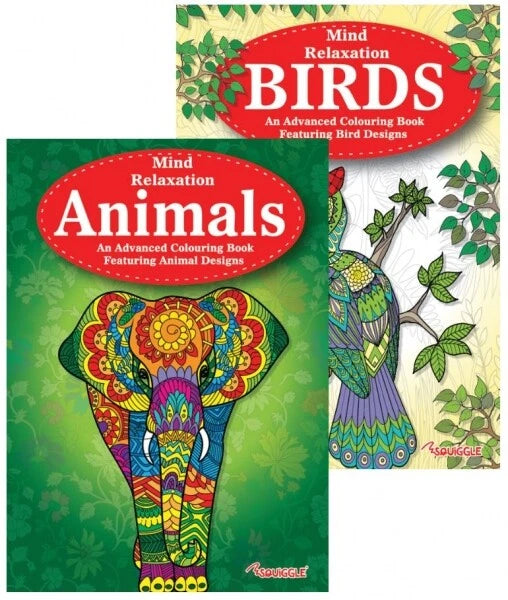 A4 Colouring Books Kids Adults Anti Stress Relief Mind Relaxation Colour Therapy