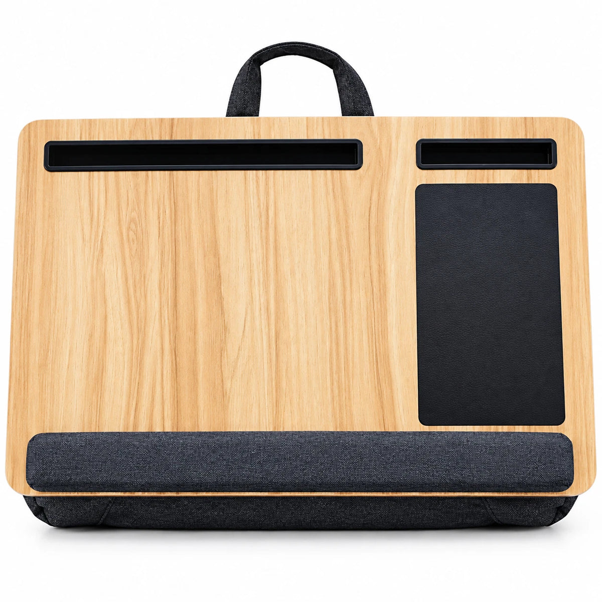 Large Bamboo Lap Desk Laptop Tray Portable Wide Sofa Working Support Cushion