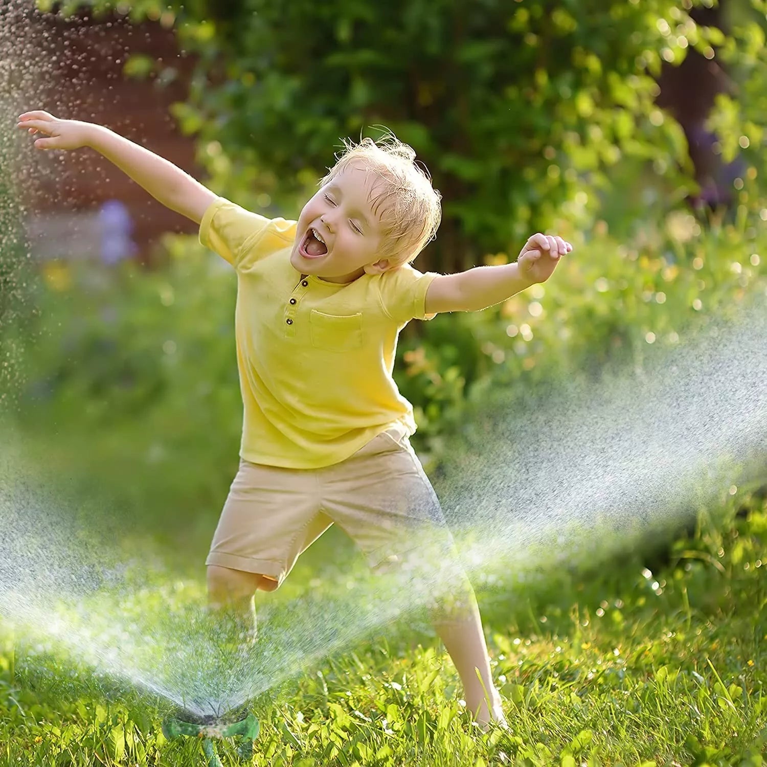 360° Garden Watering Sprinkler – 9 Function Lawn & Grass Irrigation Spray for Garden Watering