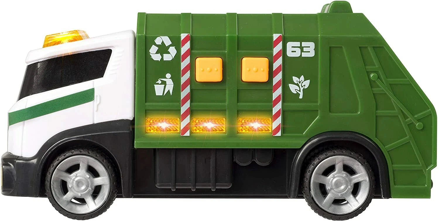 Teamsterz Small Garbage Truck Toy – Light & Sound Recycling Vehicle for Kids