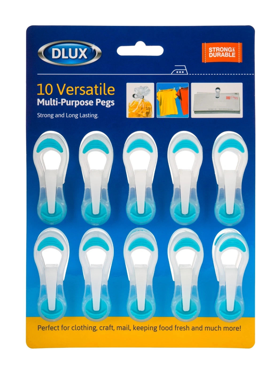 40 Pegs For Washing Line Soft Grip Clothes Pin Strong Multi Purpose Laundry Pegs