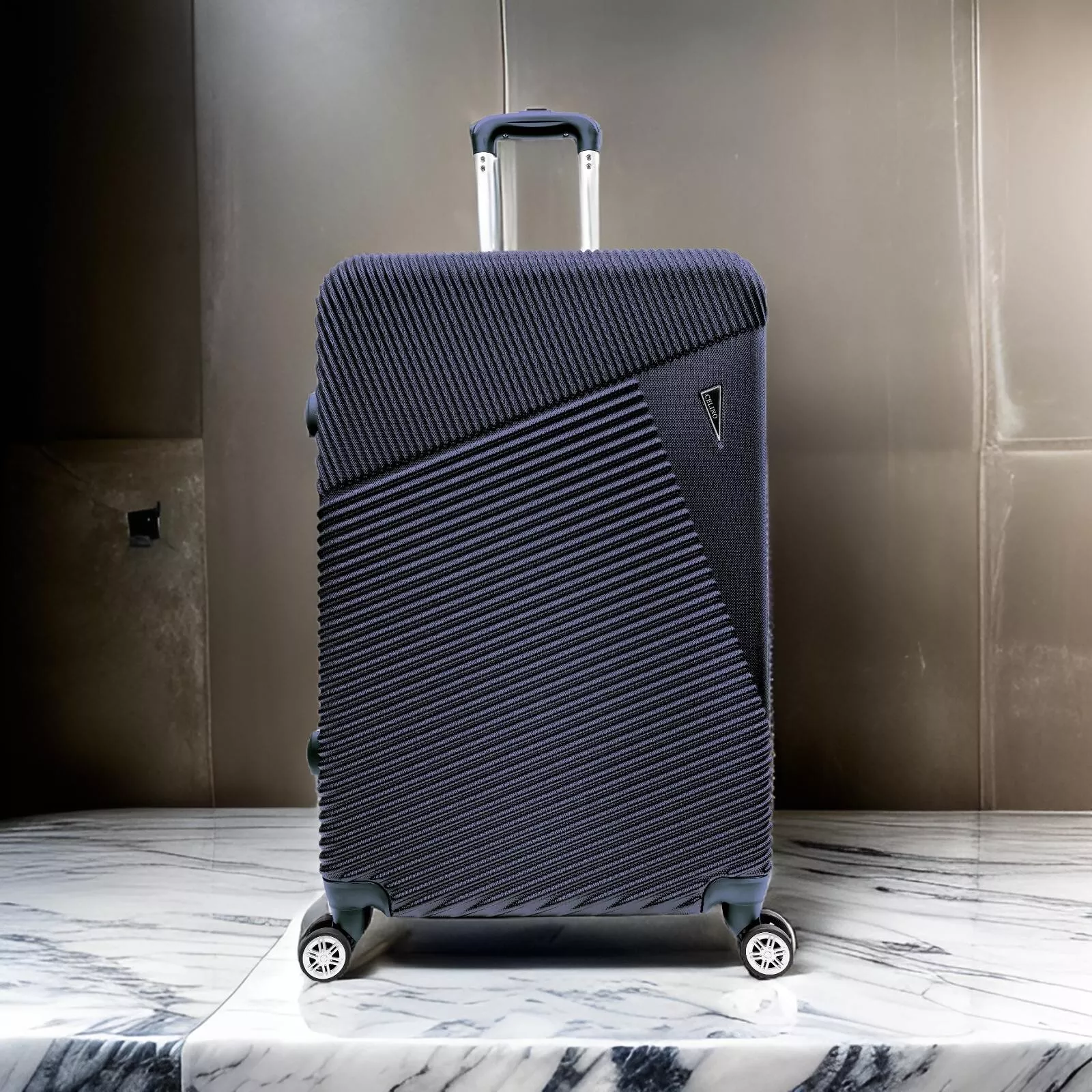Suitcase Set of 3 Lightweight ABS Hard Shell 4 Wheel Luggage Set Travel Trolley
