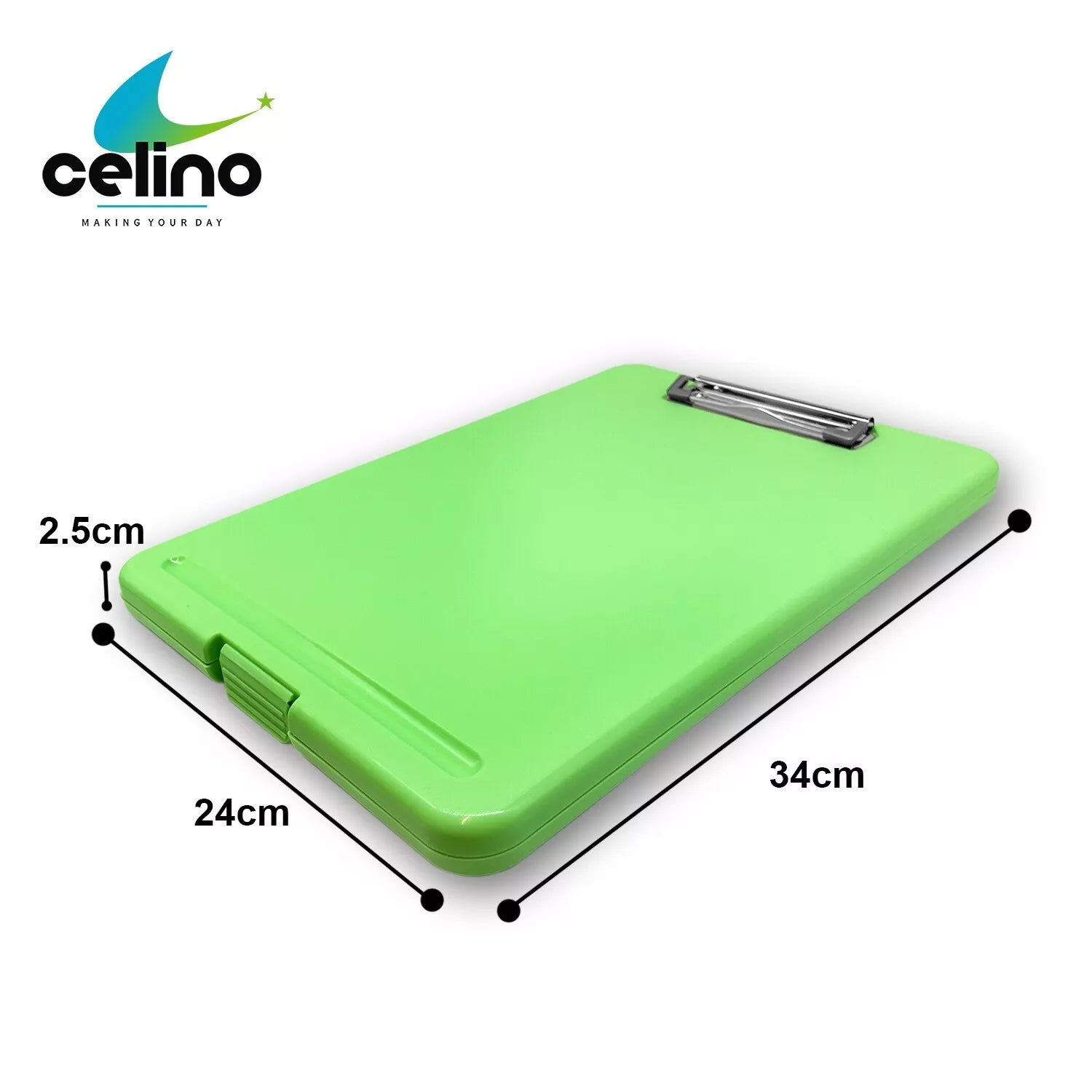 A4 Clipboard with Storage Box – Durable Plastic Document Folder File Organizer | Writing Pad & Filing Clipboard for Office, School & Exams