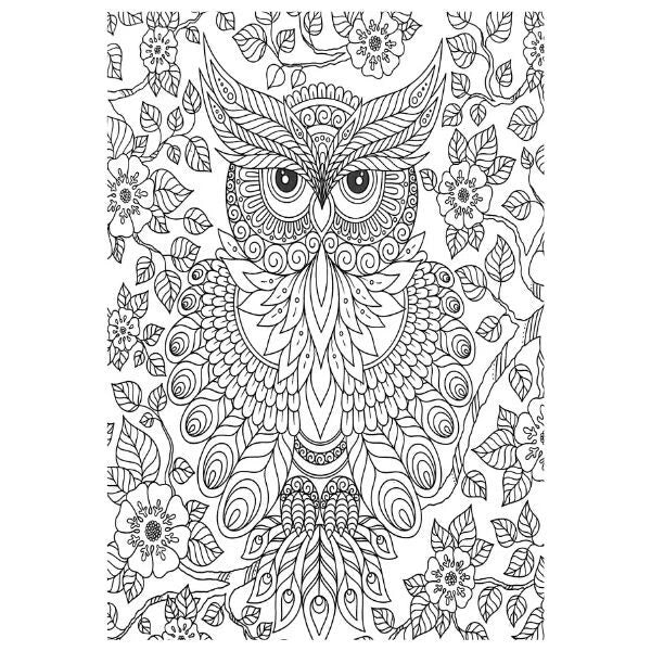 A4 Colouring Books Kids Adults Anti Stress Relief Mind Relaxation Colour Therapy