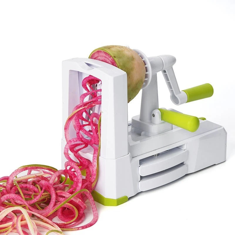 5 Blades Vegetable Spiralizer Slicer Zucchini Noodle Pasta Spaghetti Maker NEW