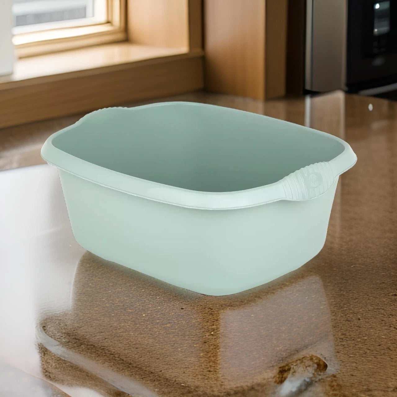 12L Washing Up Bowl Plastic Kitchen Basin Sink Mixing Cutlery Tidy Rectangular