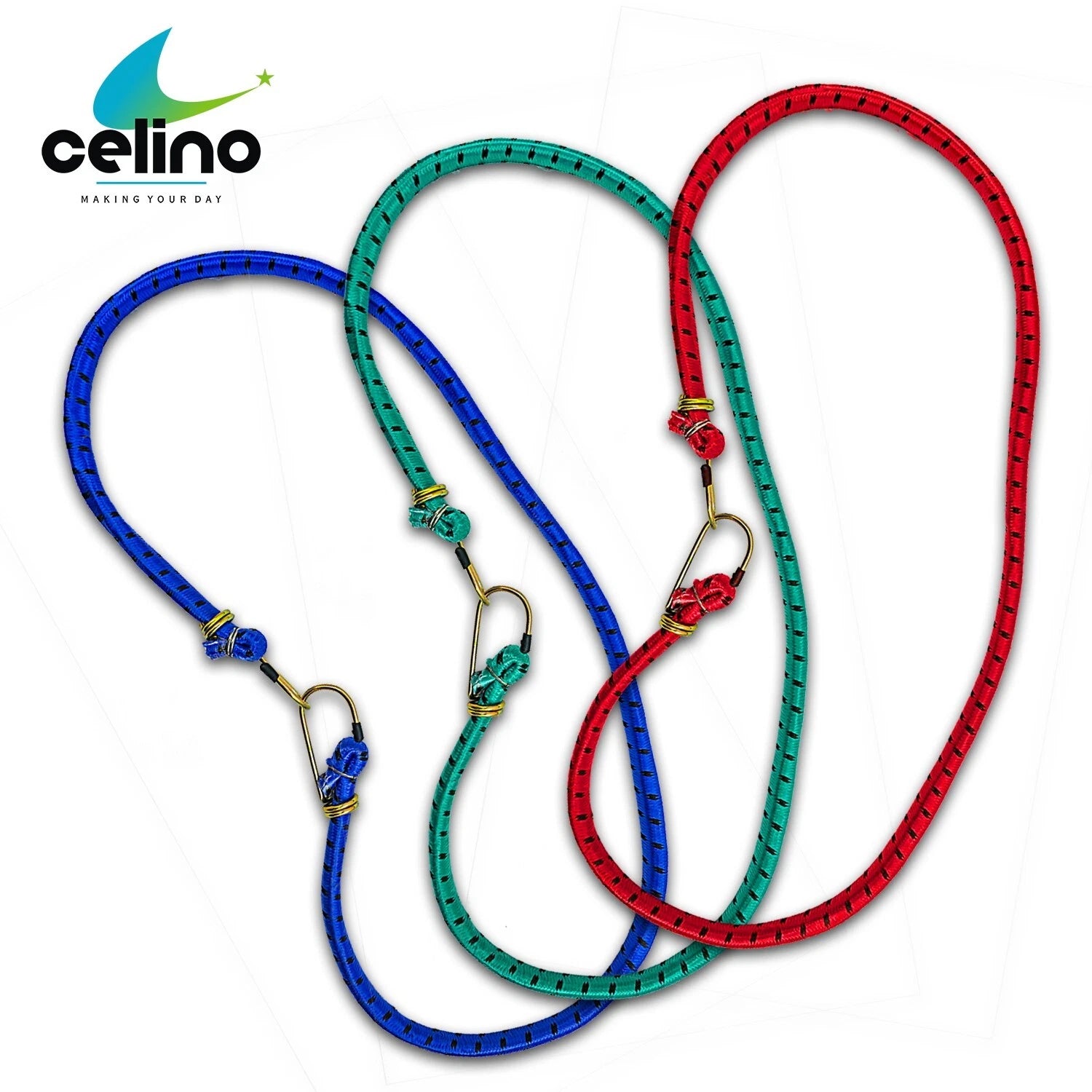 Bungee Luggage Straps Cord With Hooks 12mm x 1m Long Rope Trolley Car Bike Van