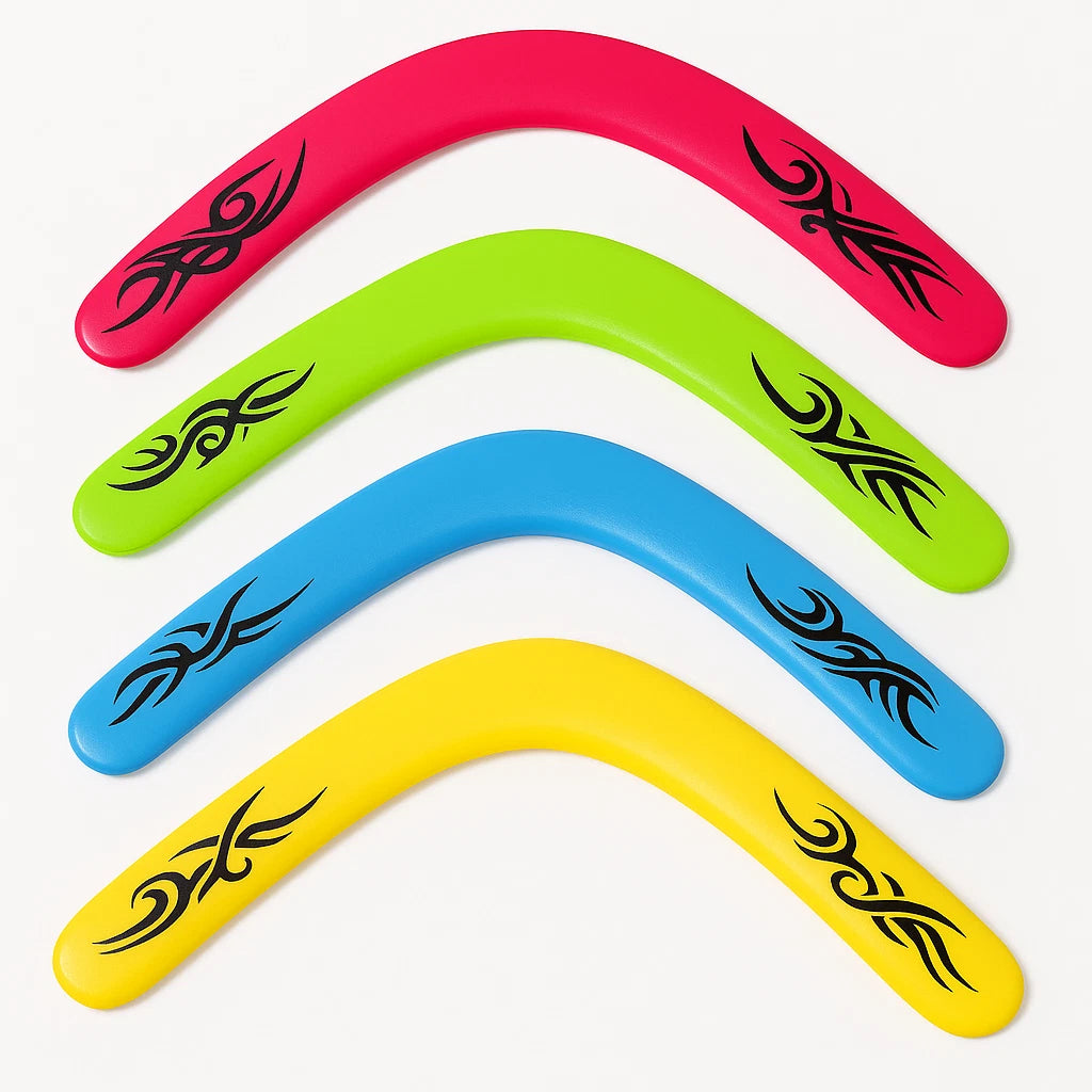 Neon Colour Boomerang Toy 40cm Summer Garden Beach Outdoor Fun Kids Toys Gift