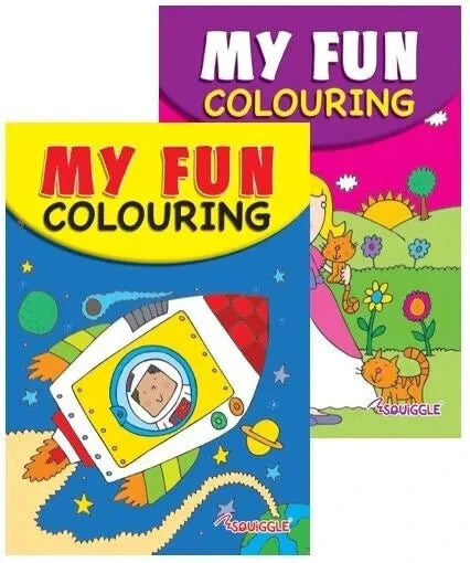 2pk A5 Colouring Book for Girls Boys Travel Size Childrens Books Fun Activity