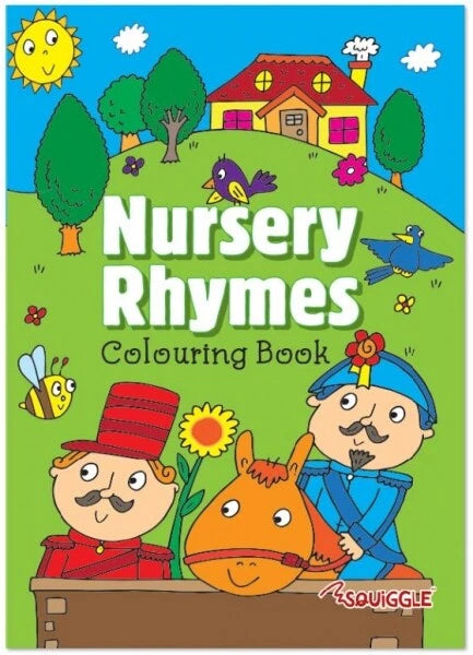 A4 Kids Colouring Book Nursery Rhymes Children Girls Boys Activity Travel Fun
