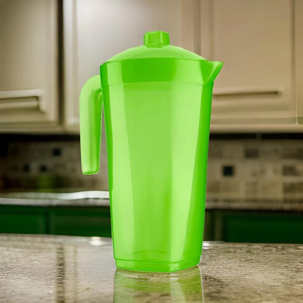 Share 1.6L Plastic Fridge Jug Water Juice Summer Drinks Smoothie Milk Pitcher With Lid