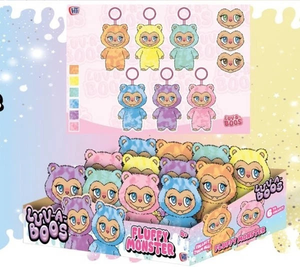 15cm Soft Cute Plush Doll Keychain Backpack Bag Charm Colourful doll Kids Adults
