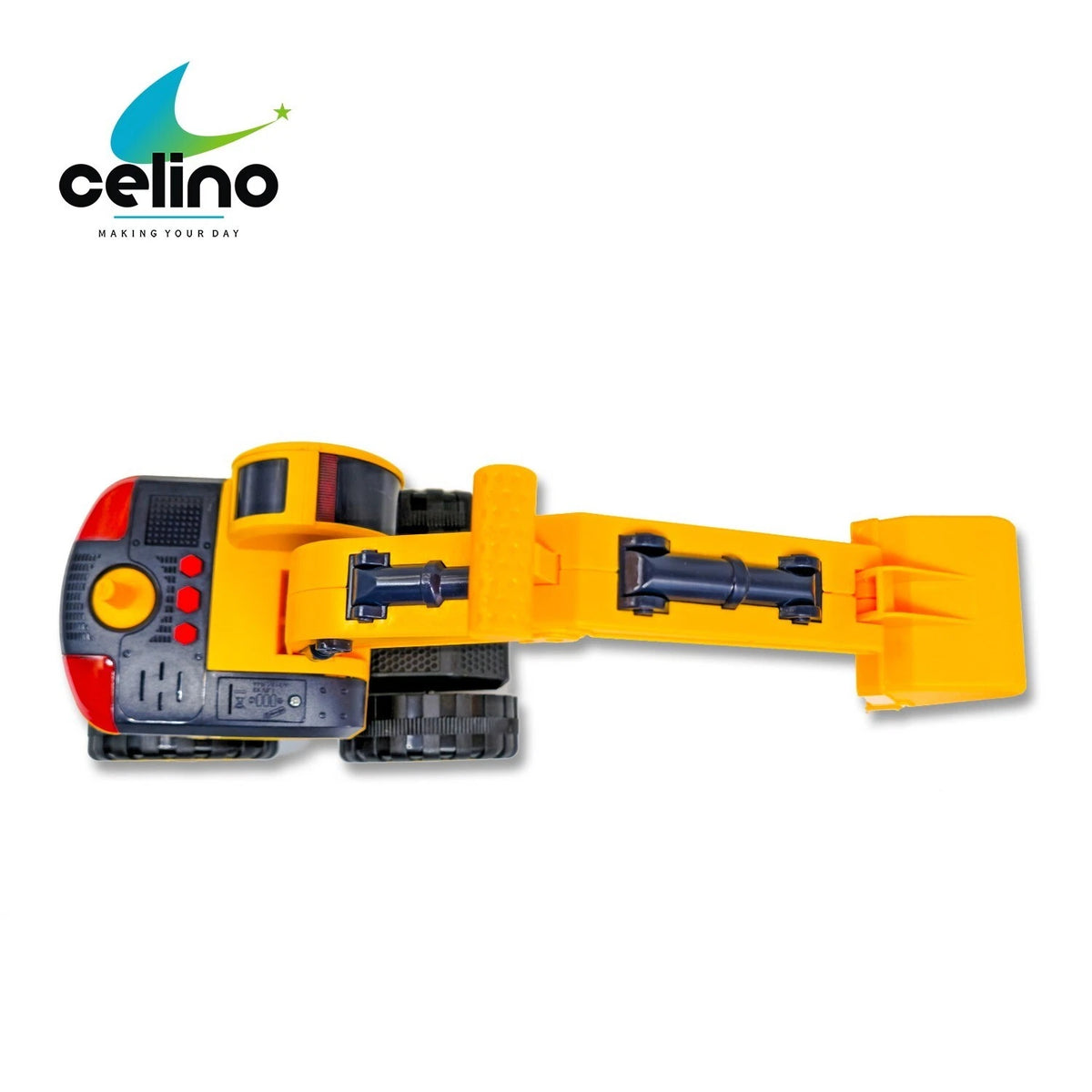 Backhoe Construction Vehicle Toy Truck Friction Power Lights & Sound Kids Boys