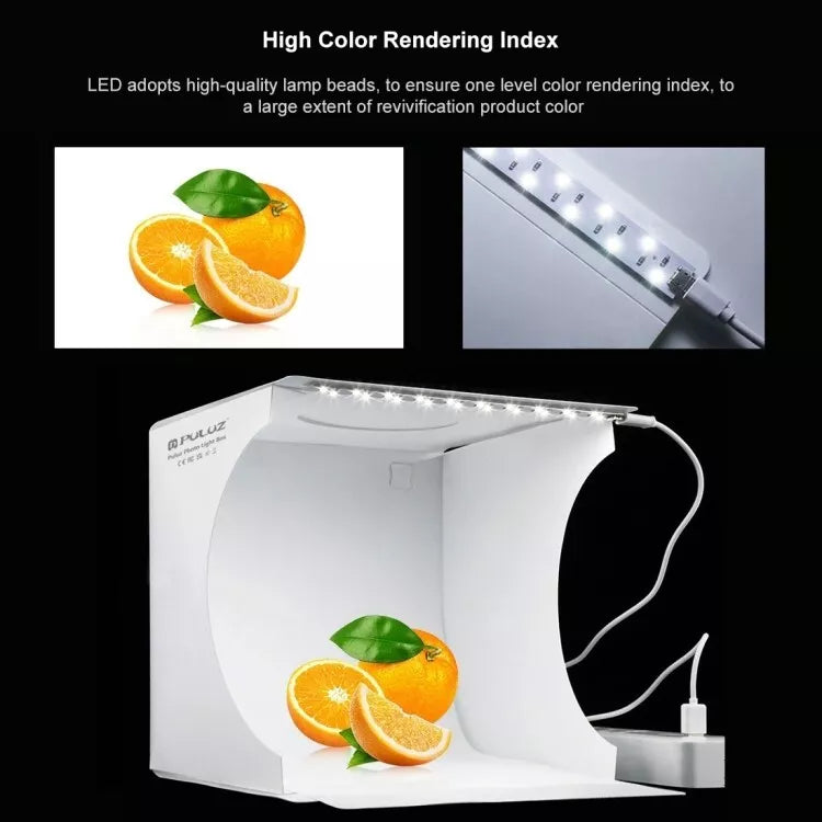 Portable Photo Studio Light Box – Foldable Photography Shooting Tent with Backdrop