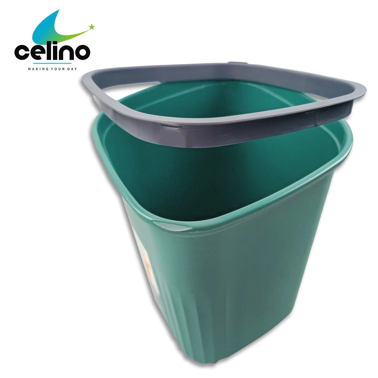 7L Plastic Waste Paper Bin – Square Dustbin for Kitchen, Office & Bathroom