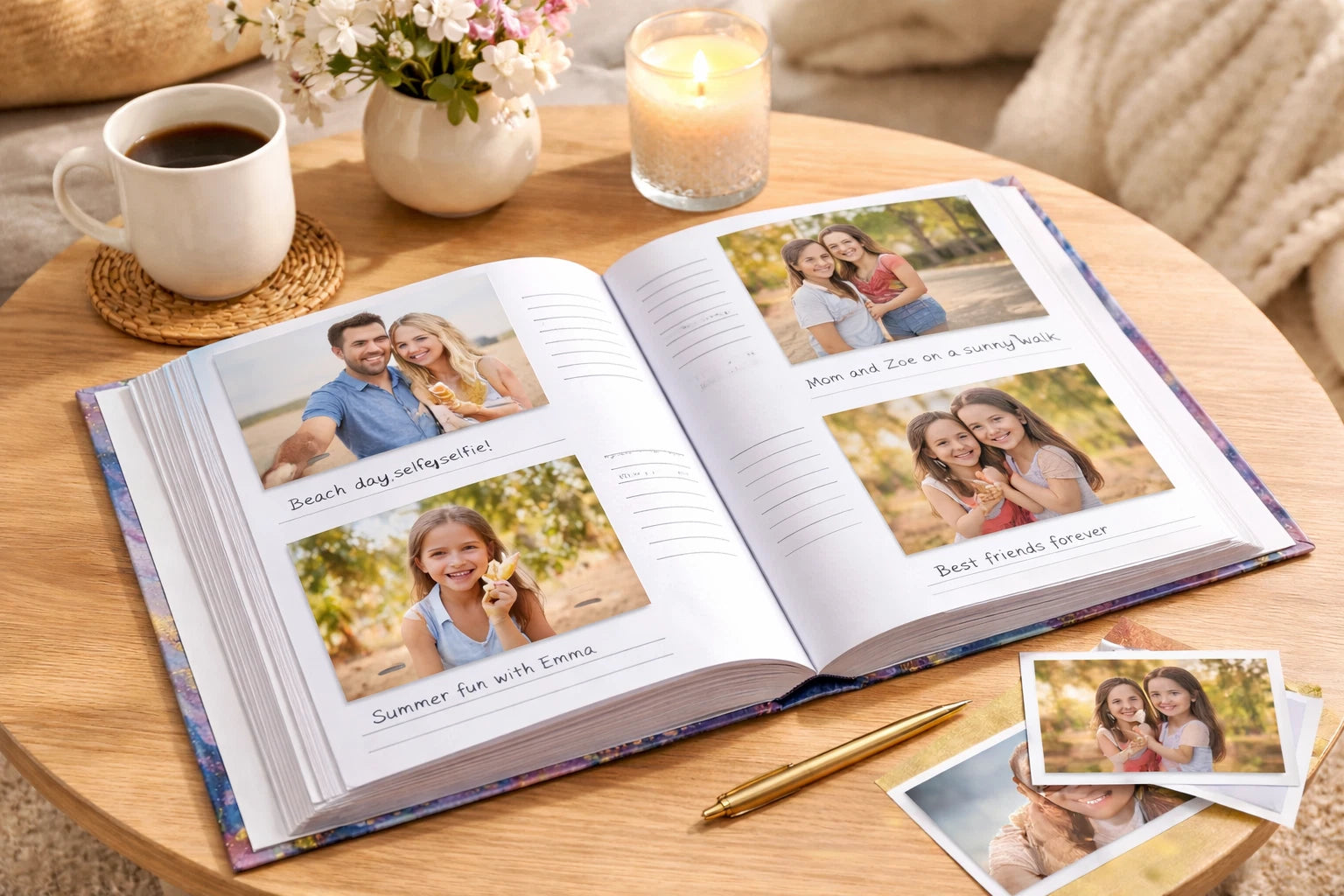 Photo Albums 6x4 200 Photos Slip in Memo Family Photographs Holiday Memories