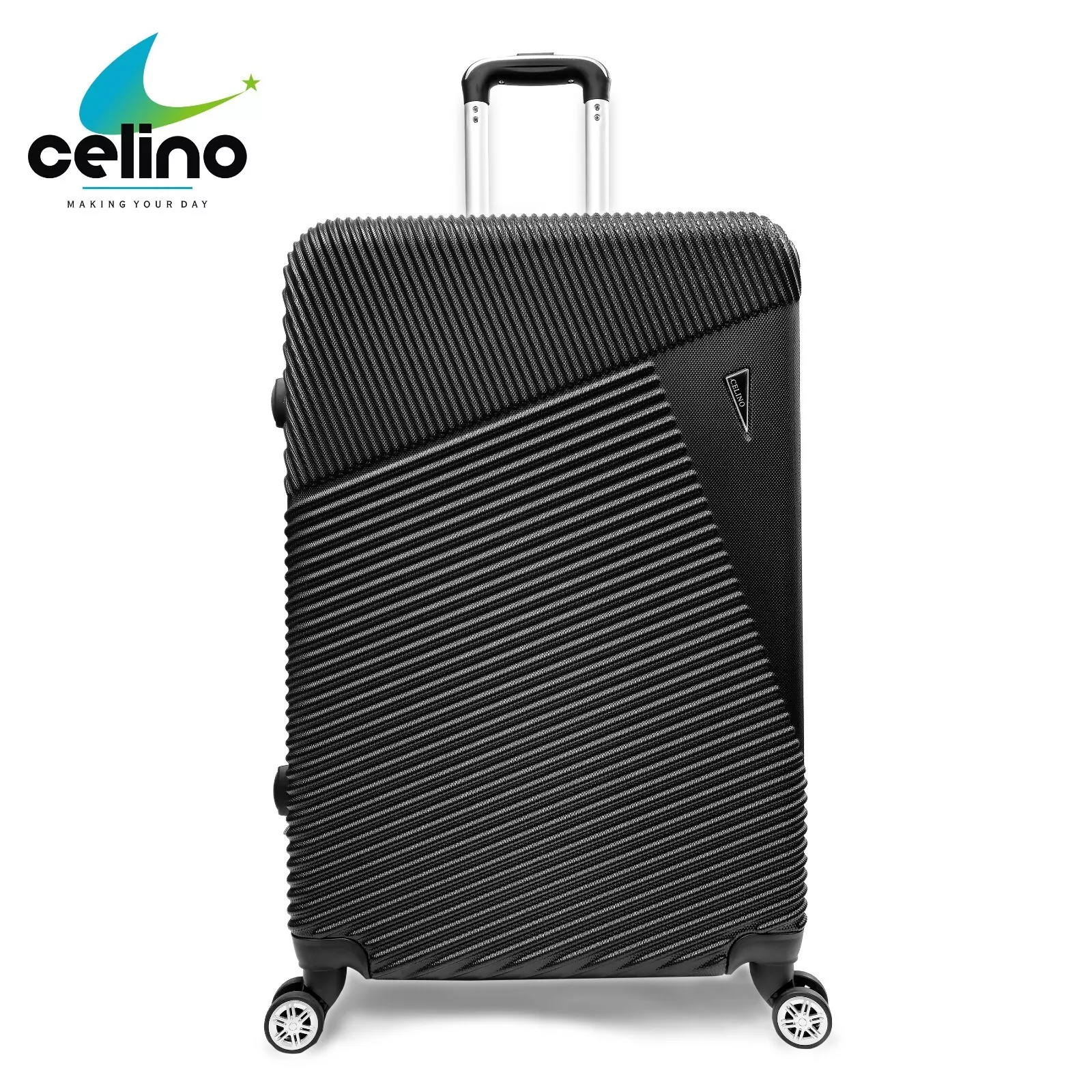 3 Piece Lightweight ABS Hard Shell Suitcase Set – 4 Wheel Travel Luggage Bags