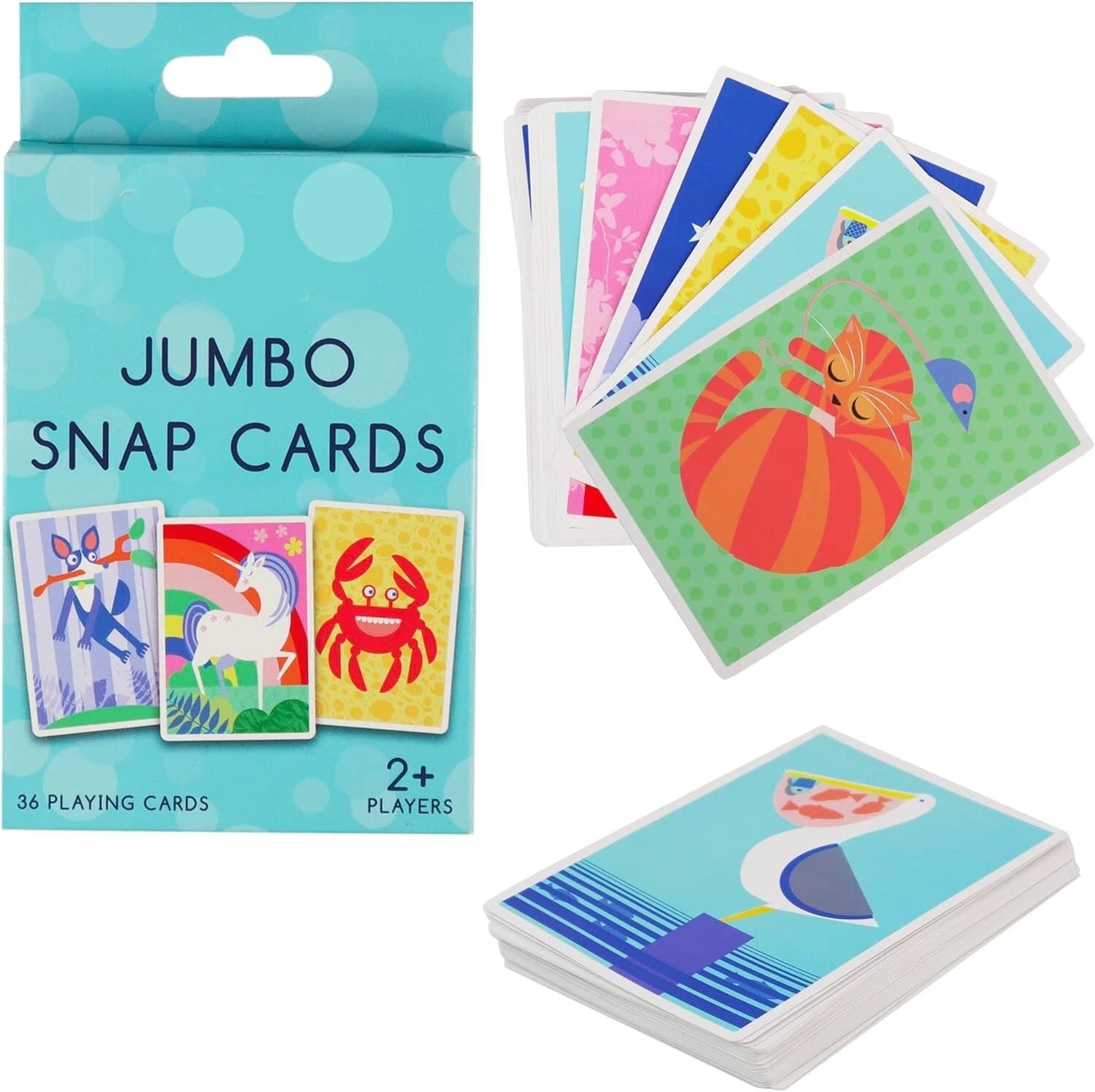 36 Jumbo Snap Playing Cards Matching Pairs Game Memory Boosting Activity Travel