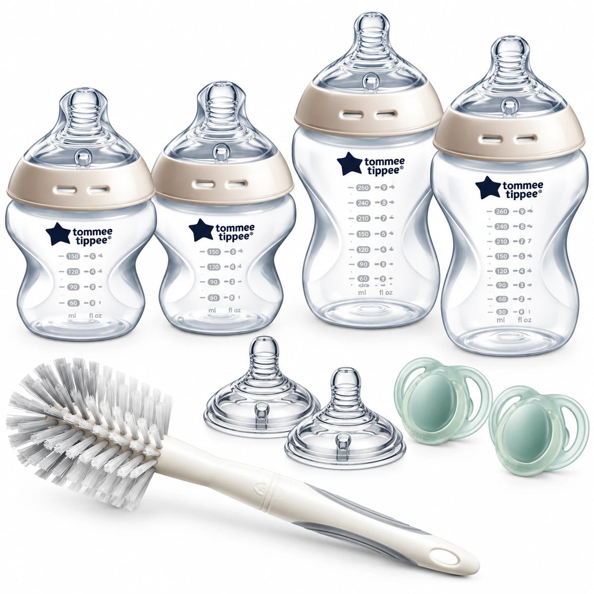 Tommee Tippee Natural Start Newborn Starter Set Anti-Colic 150ml 260ml Bottles