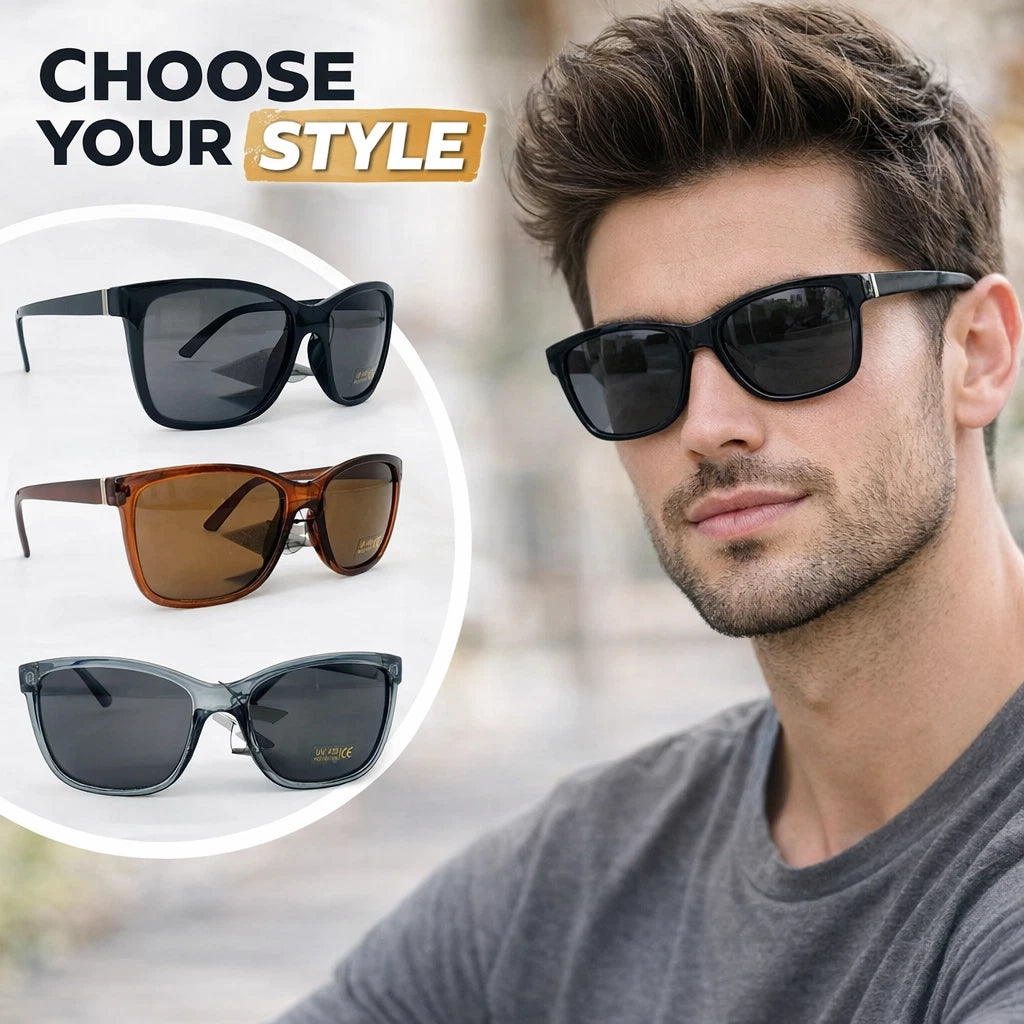 Men’s Retro Wayfarer & Pilot Sunglasses – UV400 Protective Vintage 80s Style Sunglasses