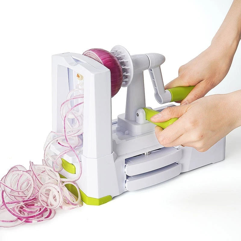 5 Blades Vegetable Spiralizer Slicer Zucchini Noodle Pasta Spaghetti Maker NEW