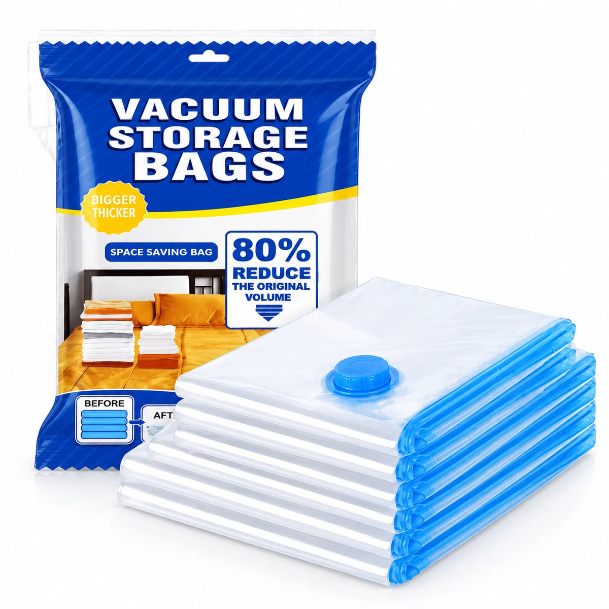 Vacuum Storage Bags for Clothes Duvets Vacum Small Medium Large Space Saving