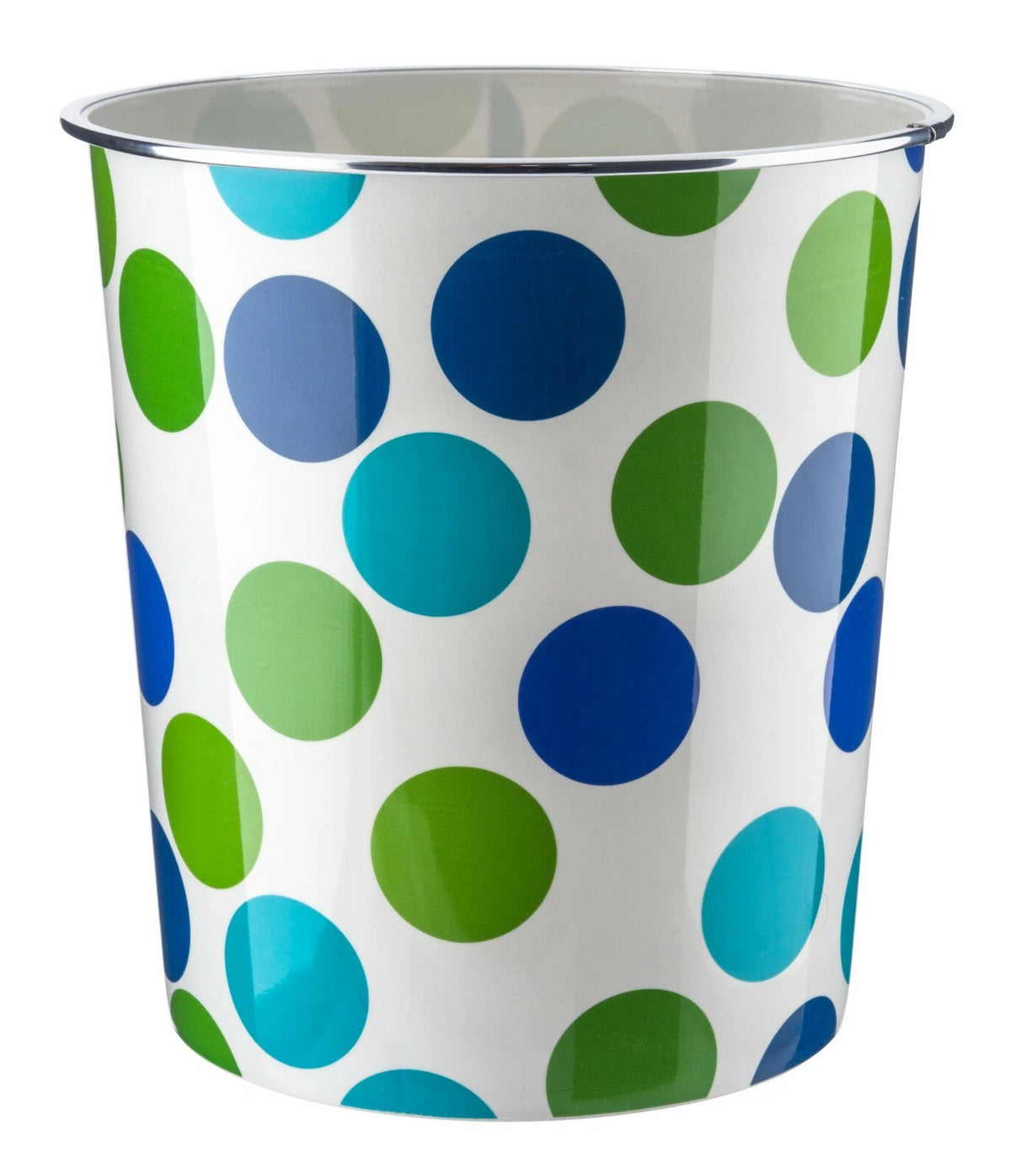 7.7L Waste Paper Dust Bin Rubbish Round Plastic Floral Office Bathroom Kitchen