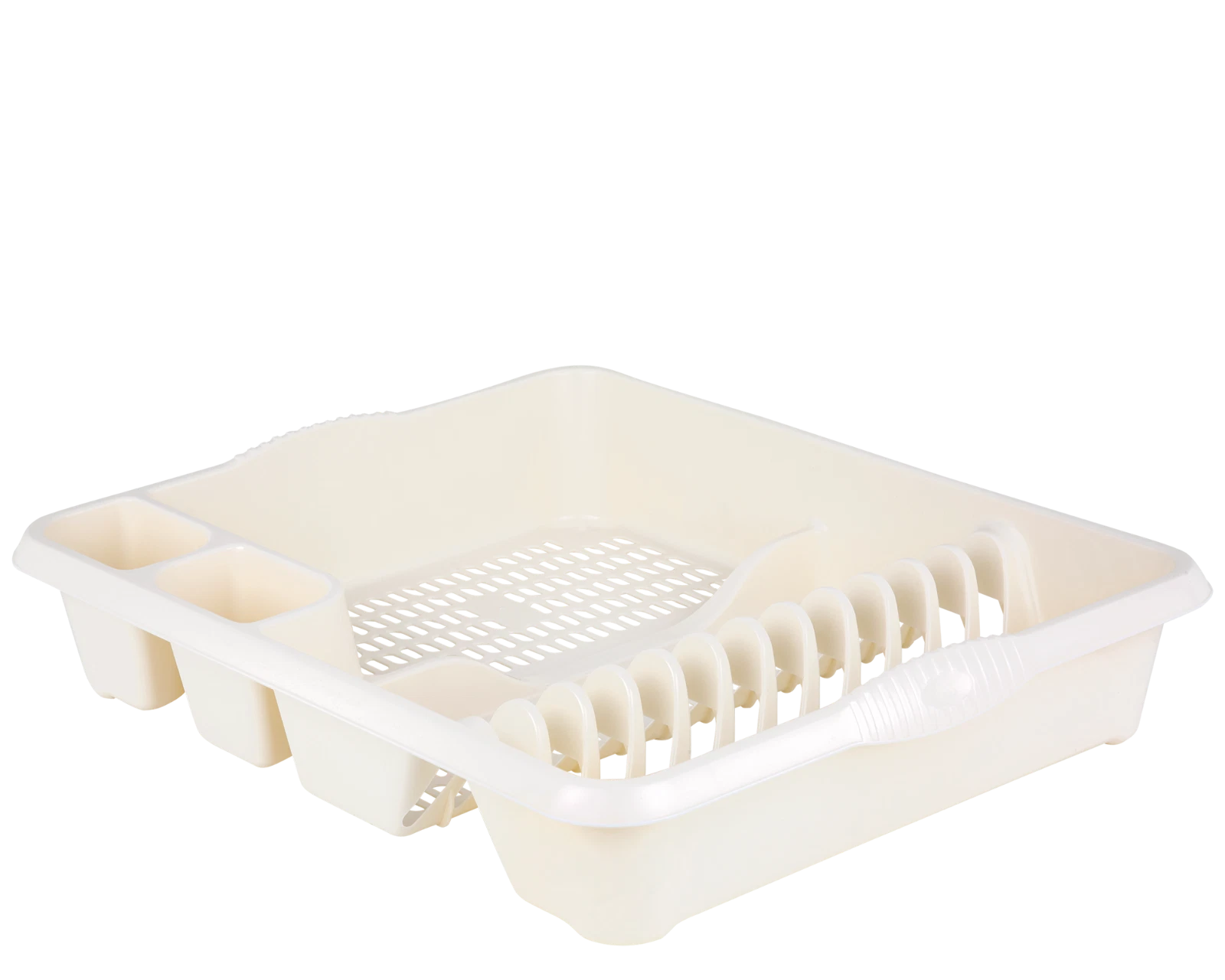 Large Plastic Kitchen Plate Dish Drainer Rack Draining Board Cutlery Holder UK