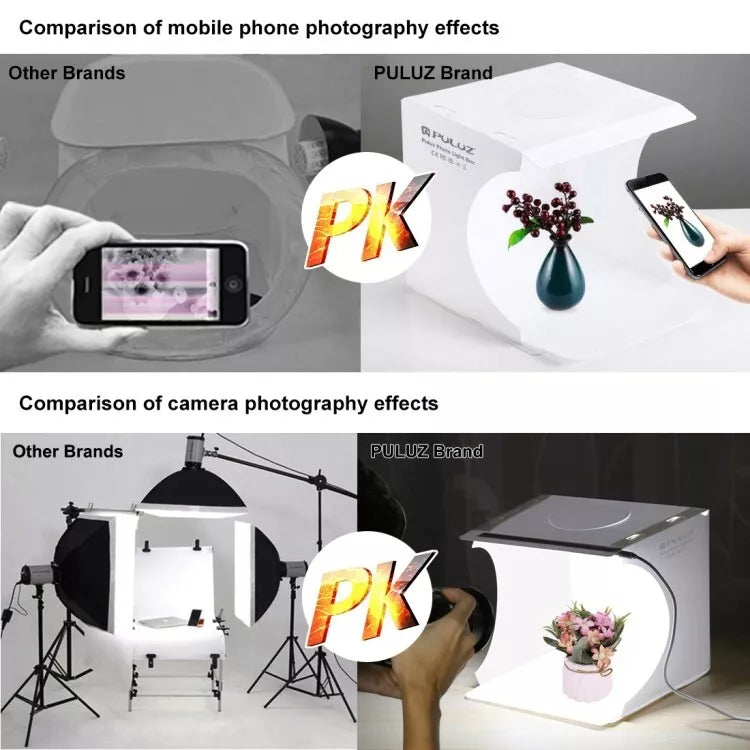 Portable Photo Studio Light Box – Foldable Photography Shooting Tent with Backdrop