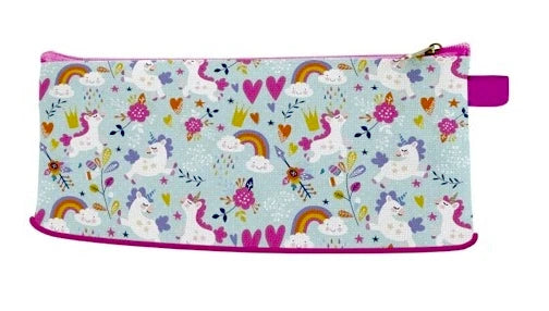 Cute Unicorn Pencil Case for Girls – Multi-Purpose Zipper Stationery & Makeup Cosmetic Storage Pouch Bag