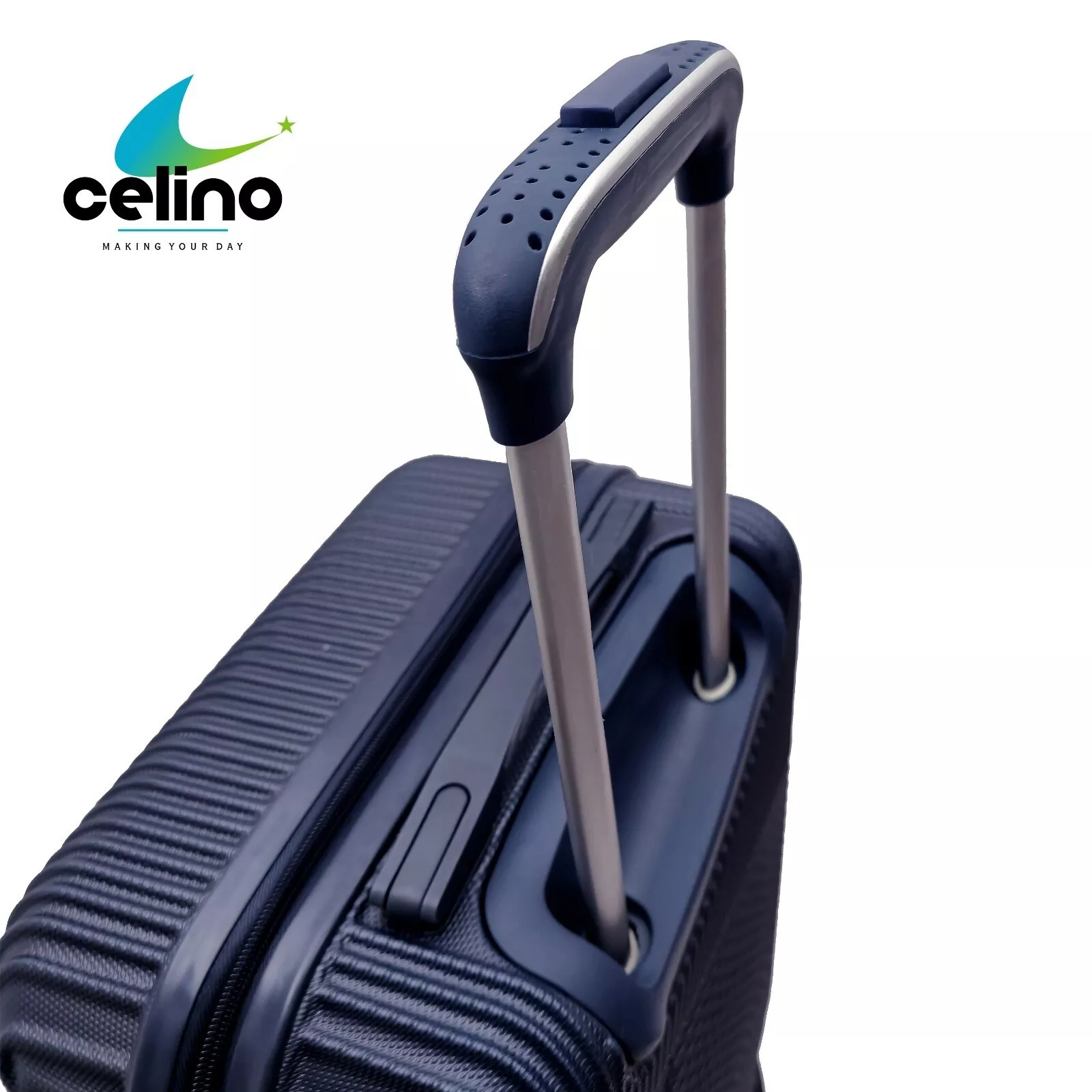 Suitcase Set of 3 Lightweight ABS Hard Shell 4 Wheel Luggage Set Travel Trolley