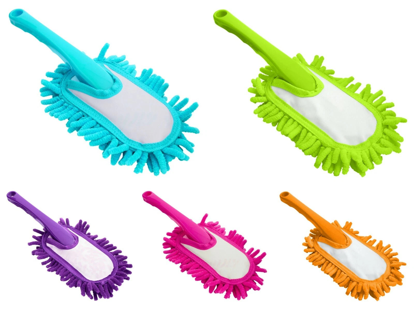 10" Microfibre Chenille Plastic Flexi Cleaning Duster Noodle Home Car Brush