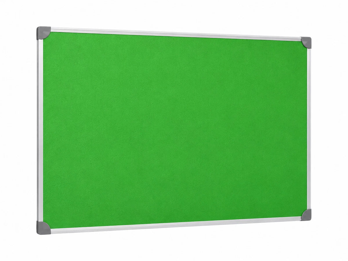 Green Felt Notice Board 1200x900mm Large Pin Board Aluminium Frame Office Home