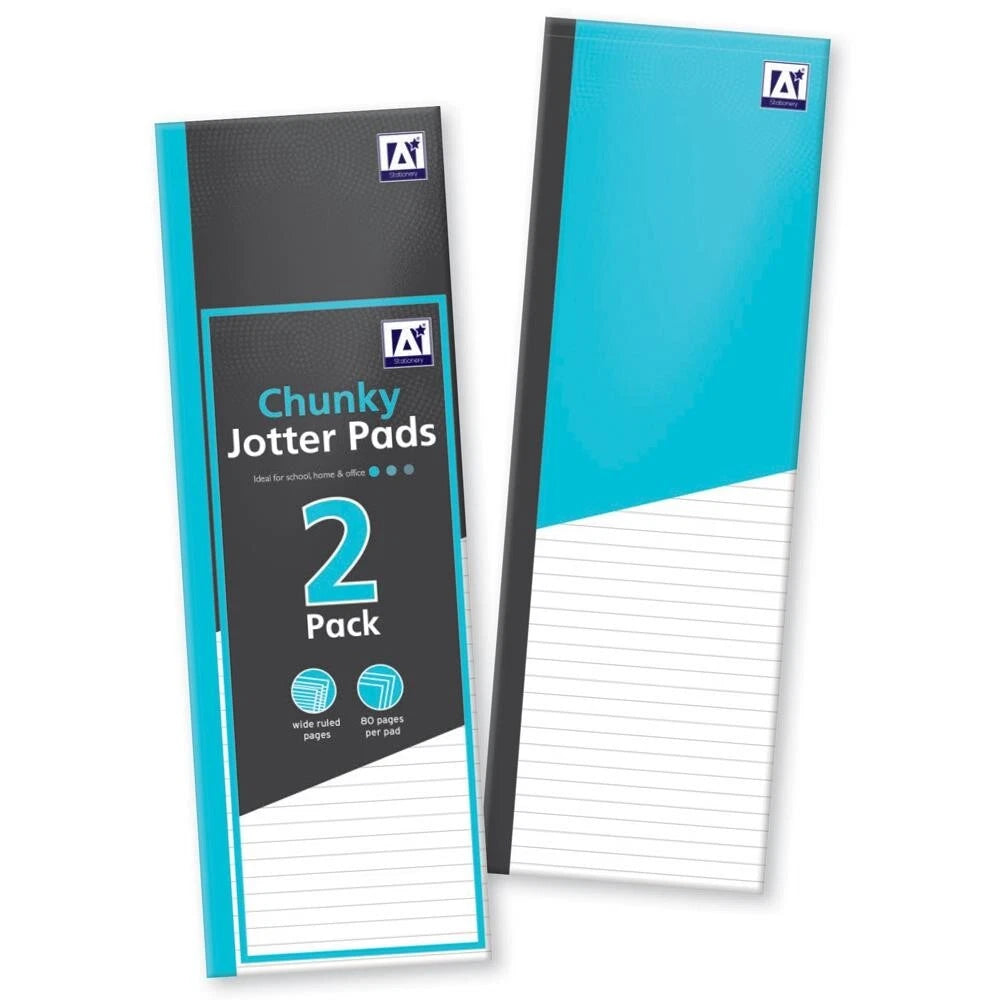 2 SHOPPING PADS TO DO LIST NOTE MEMO WRITING BOOK WHITE 160 PAPER LINED JOTTER