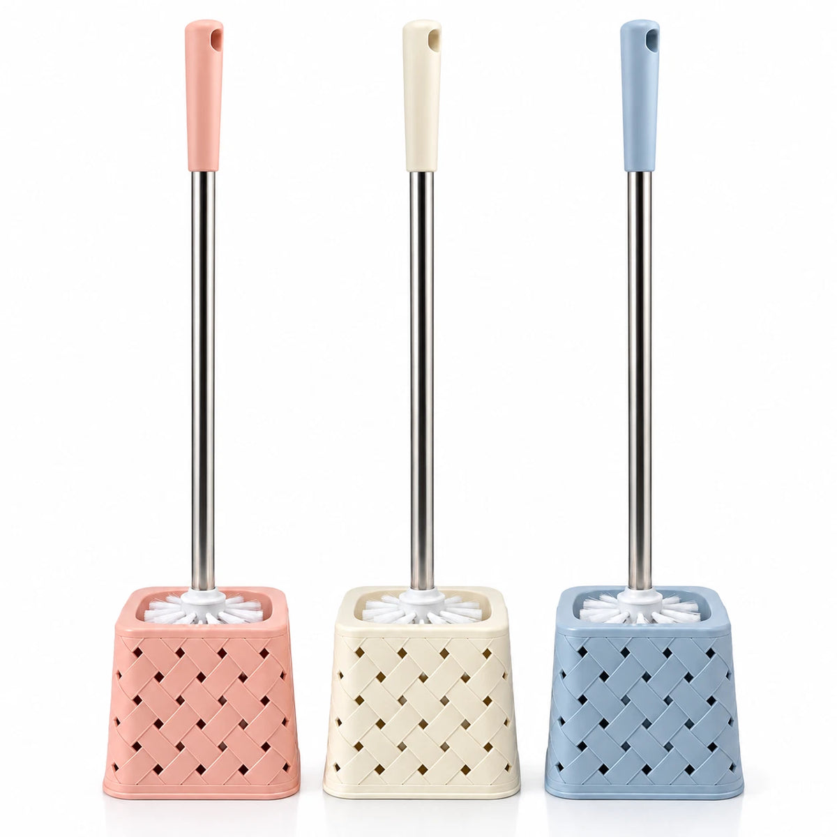 Toilet Brush and Holder Set WC Bathroom Accessories Loo Cleaning Freestanding UK