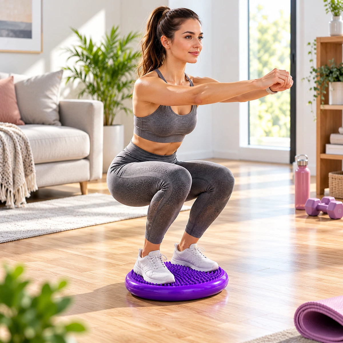 Inflatable Wobble Cushion Balance Disc Core Air Stability Cushion for Chair