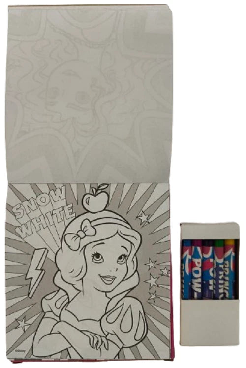 Disney Princess Carry Along Colouring Set Kids Travel Activity Book Party Bag