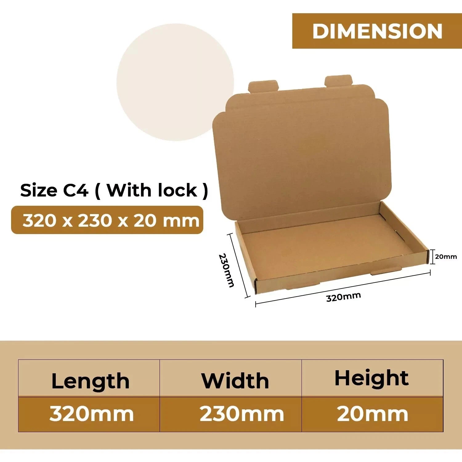 Large Letter Box Royal Mail PIP Boxes C4 C5 C6 Card board Postal Mailing Brown