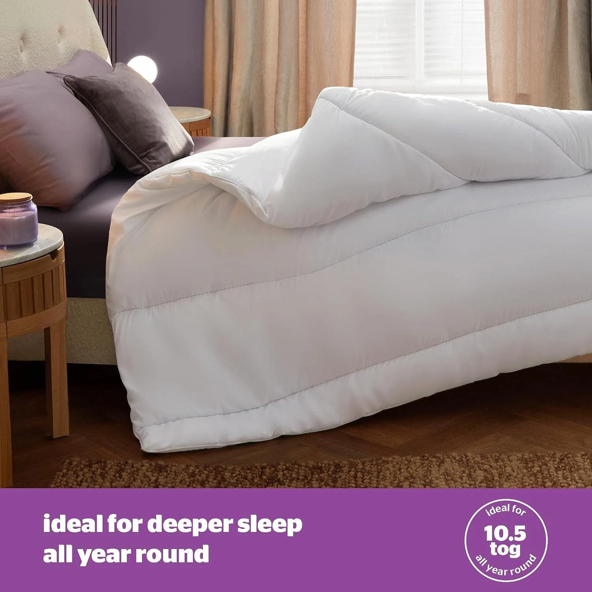 Silentnight Deep Sleep Duvet 10.5 Tog King Size All Seasons Warm Soft Cosy