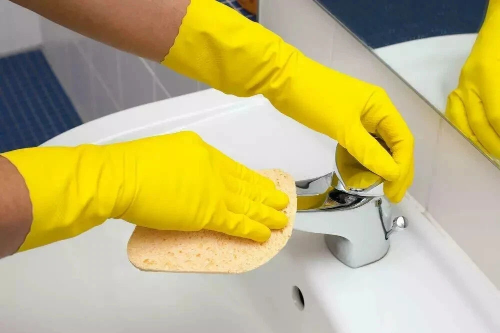 2 Pairs Rubber Gloves Cleaning Car Window Dish Washing up Kitchen Bathroom NEW