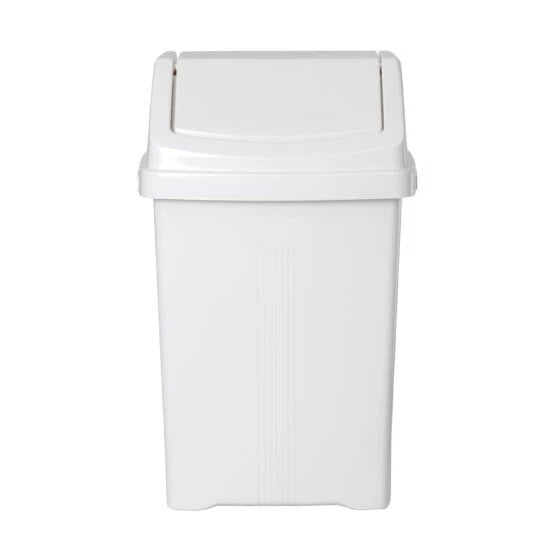 25/50L Plastic Swing Top Dust Bin Waste Rubbish Trash Can Home Kitchen Office