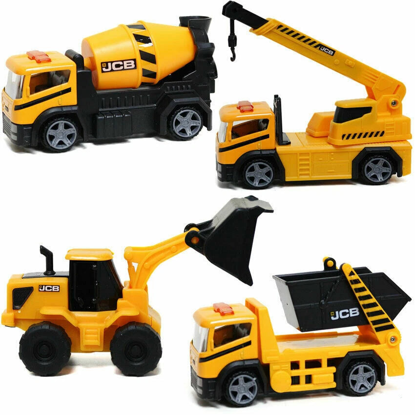 JCB Construction Vehicle Toys Digger Loader Crane Skip Lorry Kids Boys Xmas Gift